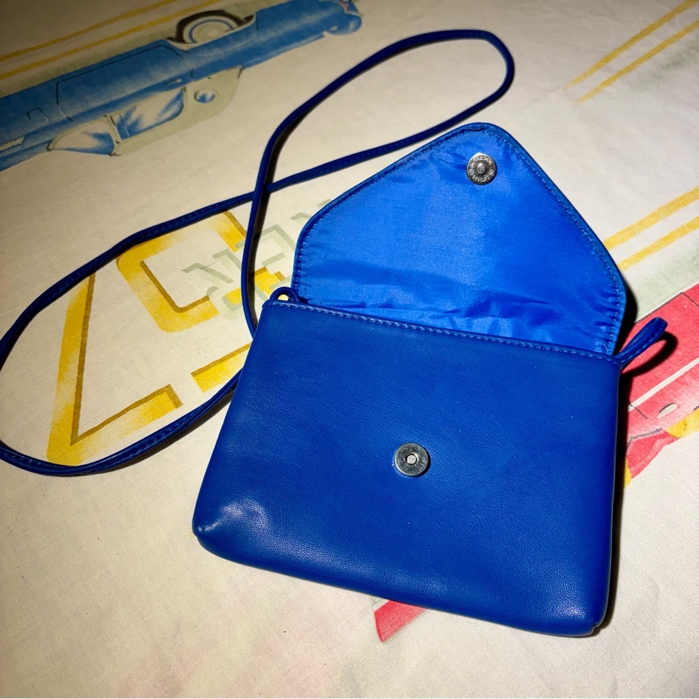 Mossimo Royal Blue Crossbody Envelope Mini Purse with Snap Closure - Picture 14 of 14